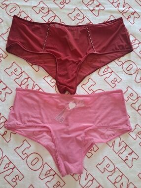 PINK panties bundle (L) NWT